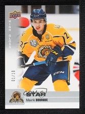 2019-20 Upper Deck CHL Star SP High Gloss 1/10 Mavrik Bourque #319 ds4