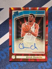 2024-25 Panini Donruss Ulrich Chomche #295 Rated Rookie Signatures S/N 40/49