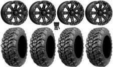 Msa Bounty 14 Wheels Black 27 Sniper 920 Tires Honda Pioneer