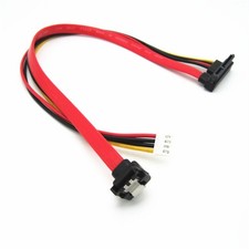 Right Angled HDD Hard Disk Data Power Cable 90 SATA 7 15P 22Pin to SH 2.0 4 Pin