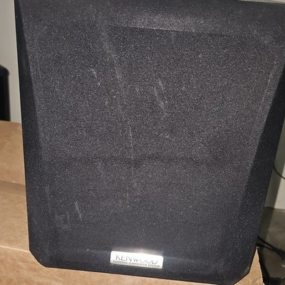 Kenwood SW-32HT Powered Subwoofer 160W RMS Wired Line Input Black w/ Crossover
