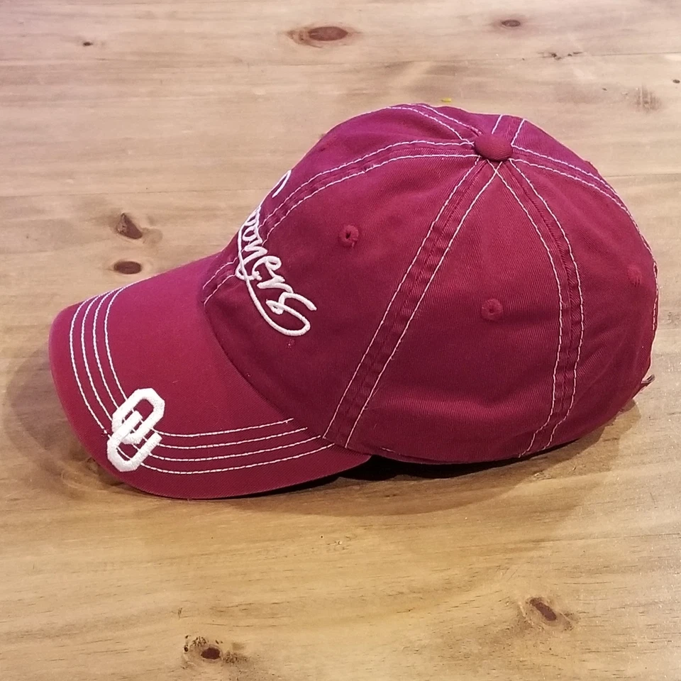 Oklahoma Sooners OU Hat Womens Adjustable Cotton One Size Captivating - Image 2 of 4
