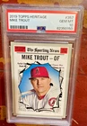 PSA 10 Gem Mint 2019 Topps Heritage Mike Trout All Star #357 '70 Topps style