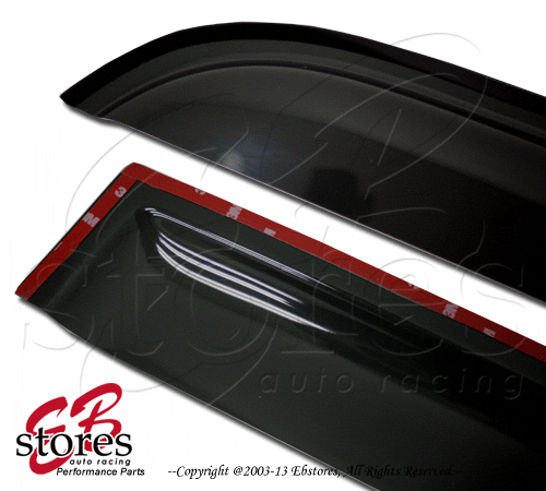 2.0mm Thickness Outside Mount Window Visor Rain Guard Scion tC 11-16 2pcs - Bild 1 von 6