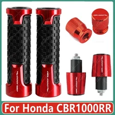 3Pcs For Honda CBR1000RR Motorcycle Handlebar Grip End Handle Bar Grips New Red