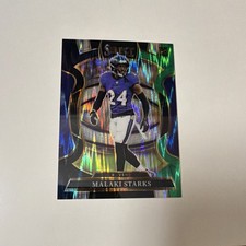 Panini 2025 Select Prizm Malaki Starks #61 Ravens NFL Concourse Football