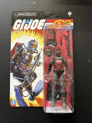 G I Joe Cobra EEL Action Figure Hasbro 6" Tall Classified Series Retro Cardback