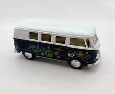 Kinsmart 1962 Volkswagen Classical Bus w/Decal 1:32 5" Diecast Love Peace