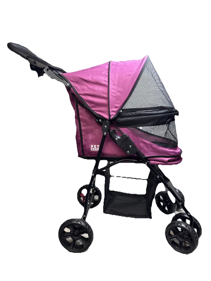 Pet Gear No-Zip Happy Trails Pet Stroller for Cats/Dogs, Zipperless Entry (New) - Image 2 of 4
