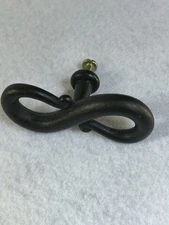 Top Knobs "Normandy" M 632 Black 3 1/4" S-Shape  Knob Cabinet Pull 