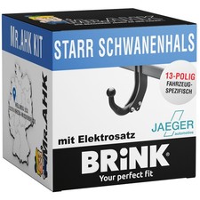 Für Audi A4 8E/B6 Stufenheck Anhängerkupplung starr von Brink +13pol spezifisch
