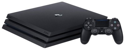 Sony PlayStation 4 Pro Konsole 1TB Schwarz 4K (UHD) mit Einen Controller + Kabel