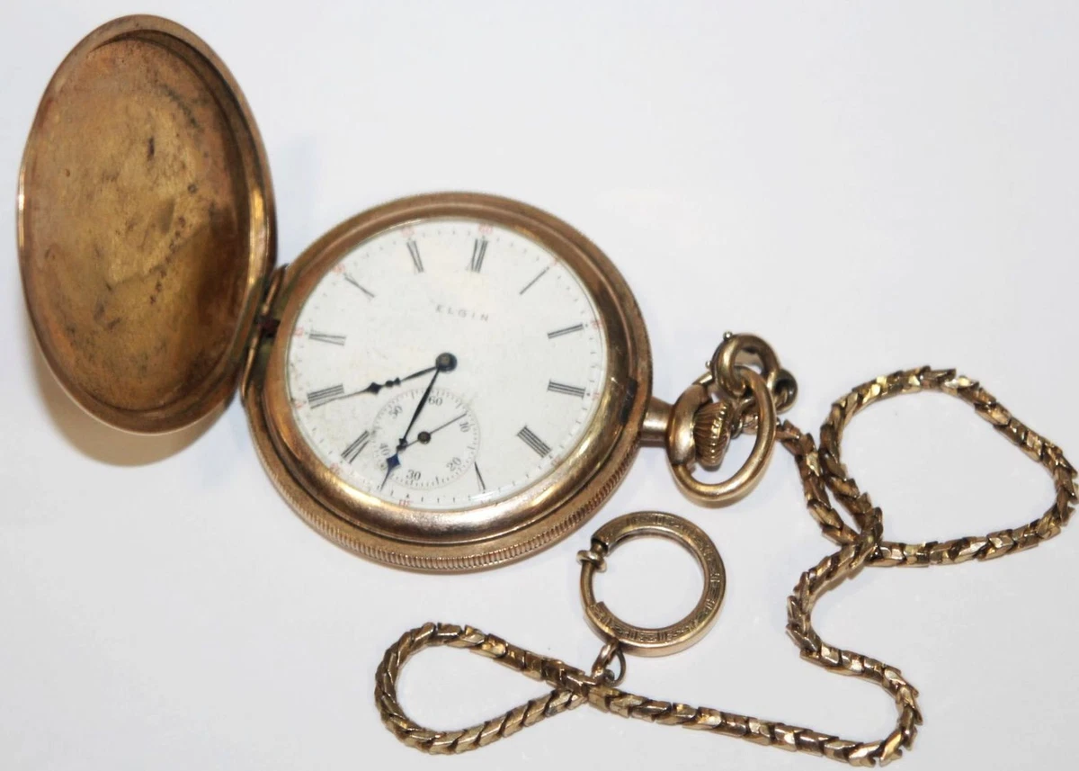 Elgin Gold Filled Pocket Watch Pocket Watches with Vintage 1900
