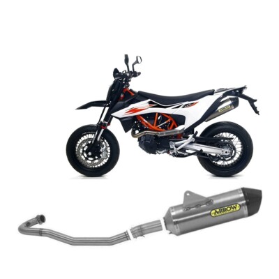 Komplett Auspuff Arrow No Zug Tit All Race F Carb RTech Ktm 690 SMCR 2019 > 2023