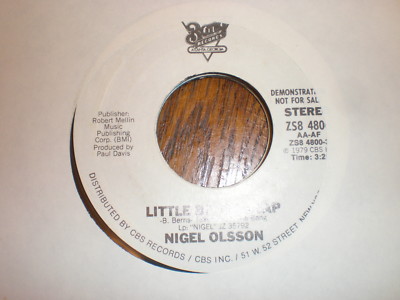 Nigel Olsson 45 Little Bit Of Soap PROMO BONG
