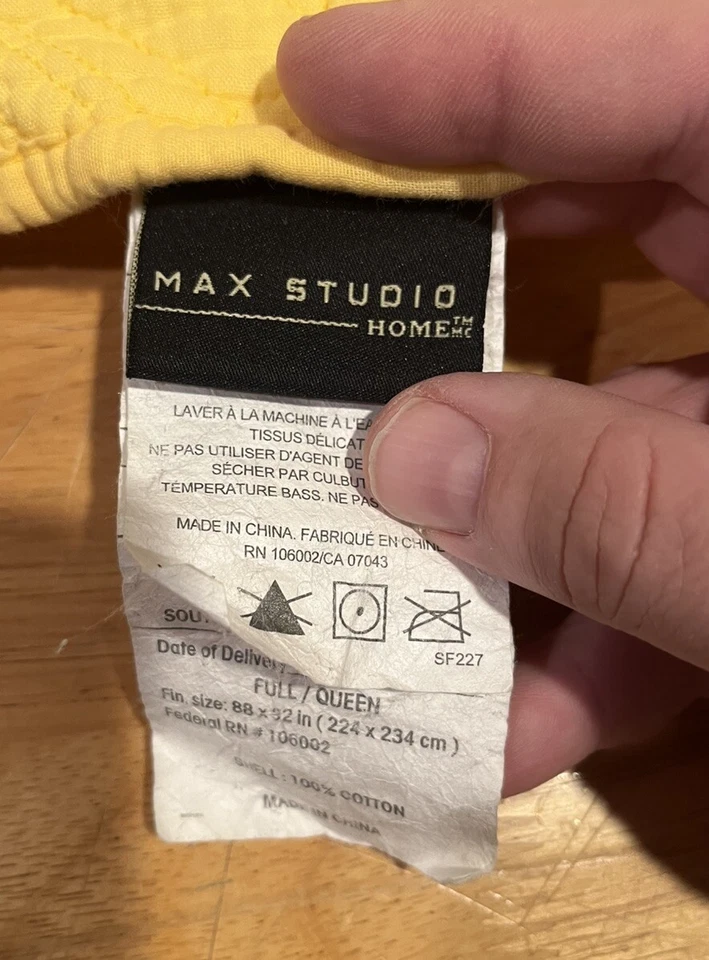 Edredón Max Studio amarillo conchas marinas patrón playa fundas completas/queen Foto 4 de 4