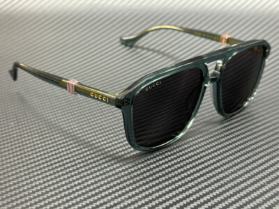 GUCCI GG1494S 003 Blue Grey Unisex 57 mm Large Sunglasses | eBay