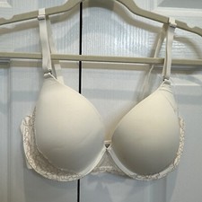 SOMA Memorable Full Coverage Lace Trim Bra - Size 34D