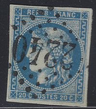 PLA-01-1-2: Bordeaux 46 report 2 case 5 oblitéré GC2240 de Marseille superbe