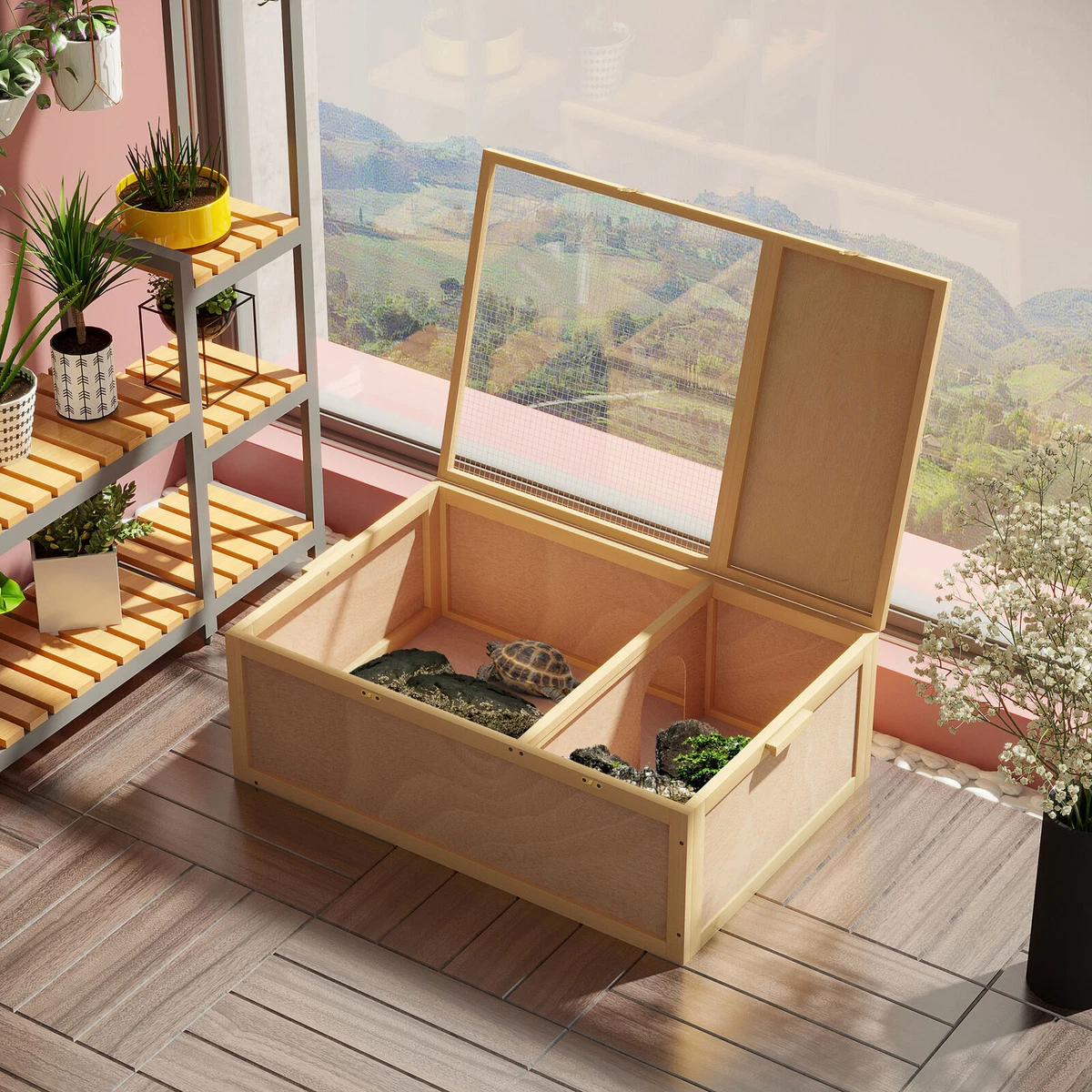 Tortoise wooden house cheap