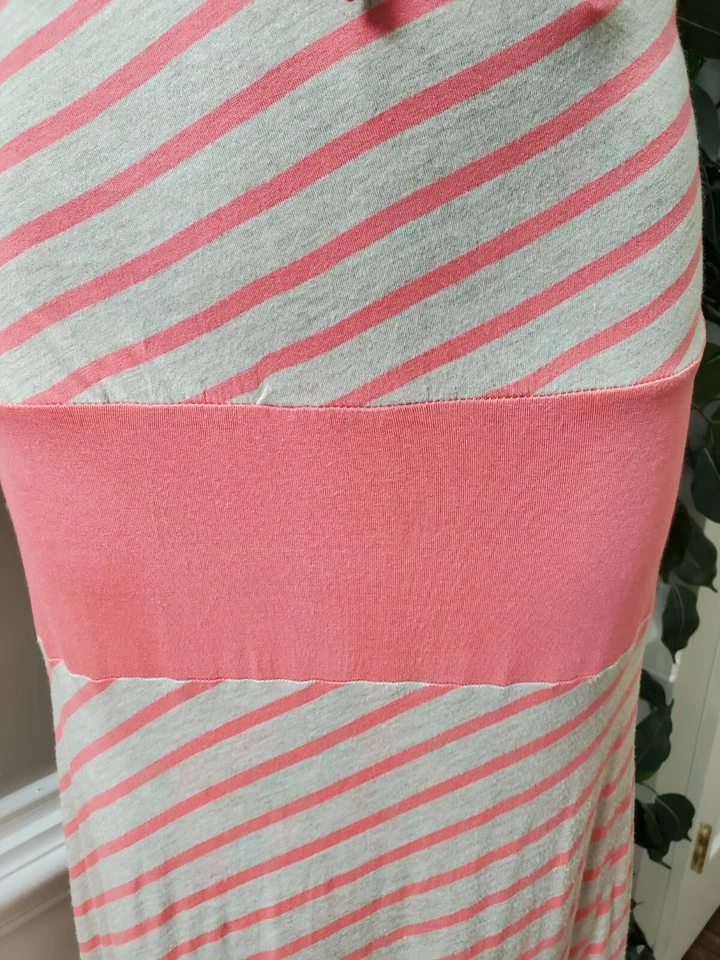 Arden B женщин розовый серый в полоску вискозы круглый вырез макси платье без рукавов большой - Изображение 4 из 4