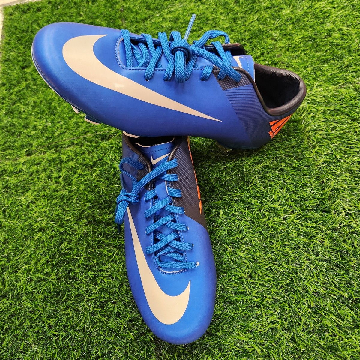 Nike Mercurial Victory II FG Men's Soccer Shoes Photo Blue-Orange