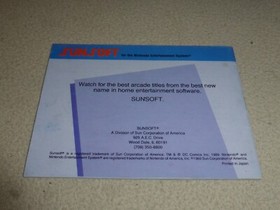 NINTENDO NES BATMAN INSTRUCTION MANUAL BOOKLET ONLY SUNSOFT