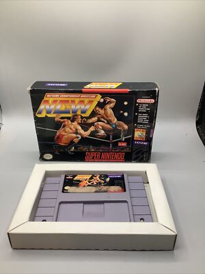 NCW Natsume Championship Wrestling Super Nintendo Box and