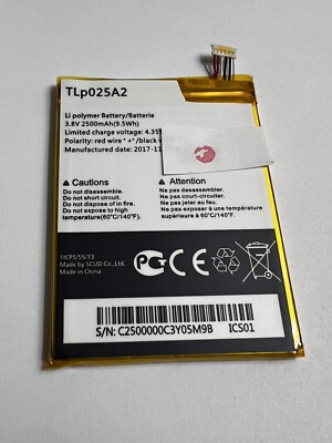 Alcatel One Touch Scribe HD 7046T TLP025A2 Battery Original OEM NEW! A+ Genuine