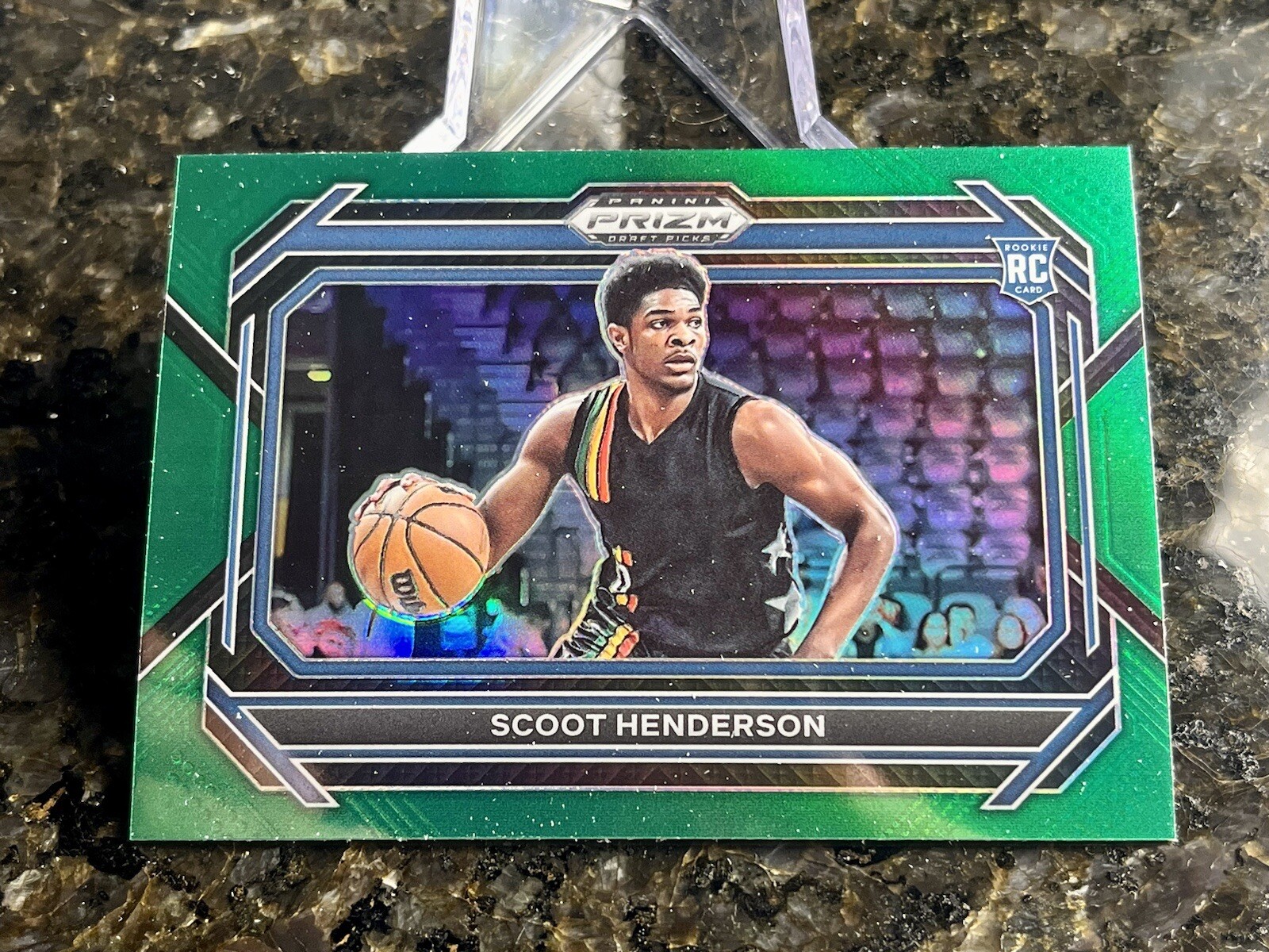 2023 Panini Prizm Draft Picks Scoot Henderson Green Rookie RC Variation #24 SP