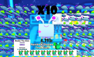 10x Rainbow Bleebo The Alien - Pet Simulator 99 - PS99 - Faaast Delivery