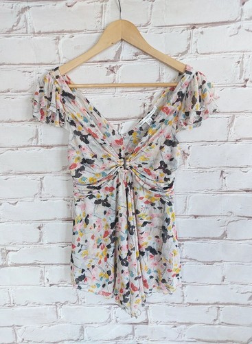 Chemisier En Soie Diane Von Furstenberg (DVF) - Modèle Ezmeralda Perlé, Froncé - Taille 10 - Neuf Avec Étiquettes