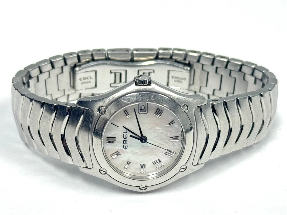 Reloj de cuarzo Ebel Classic Wave acero inoxidable esfera mop 27 mm E9087F21 Foto 3 de 4