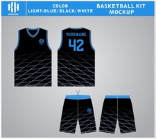 10 - Adult Basketball Uniforms Set Sublimation Home & away of Jerseys & Shorts