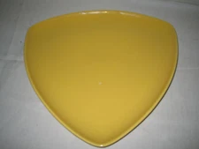 Homer Laughlin Triangle Platter yellow RARE