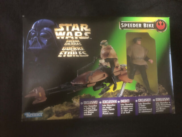 Star Wars Luke Skywalker And Speeder Bike Endor - Tri-Language Edition