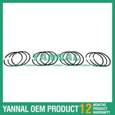 4X Anillo de pistón STD para motor Yanmar 4TNV88 cargador John Deere EF342J 6550