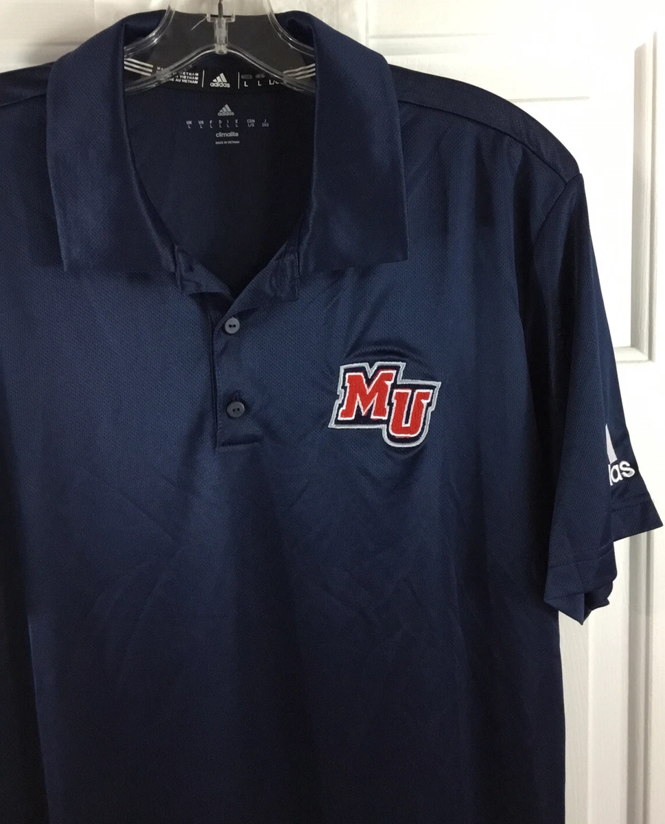 Adidas Polo Shirt Mens Large Short Sleeve Navy Climalite Malone