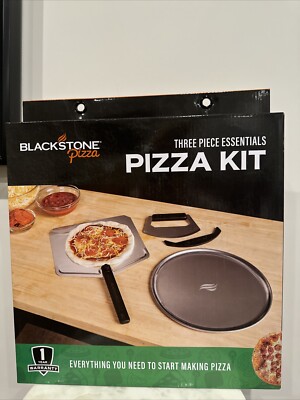 Blackstone Pizza Kit with Aluminum Pizza Tray, Peel, and Cutter, 3-Piece