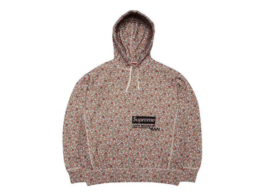 Sweat à capuche Supreme JUNYA WATANABE COMME des GARCONS HOMME fleurs roses