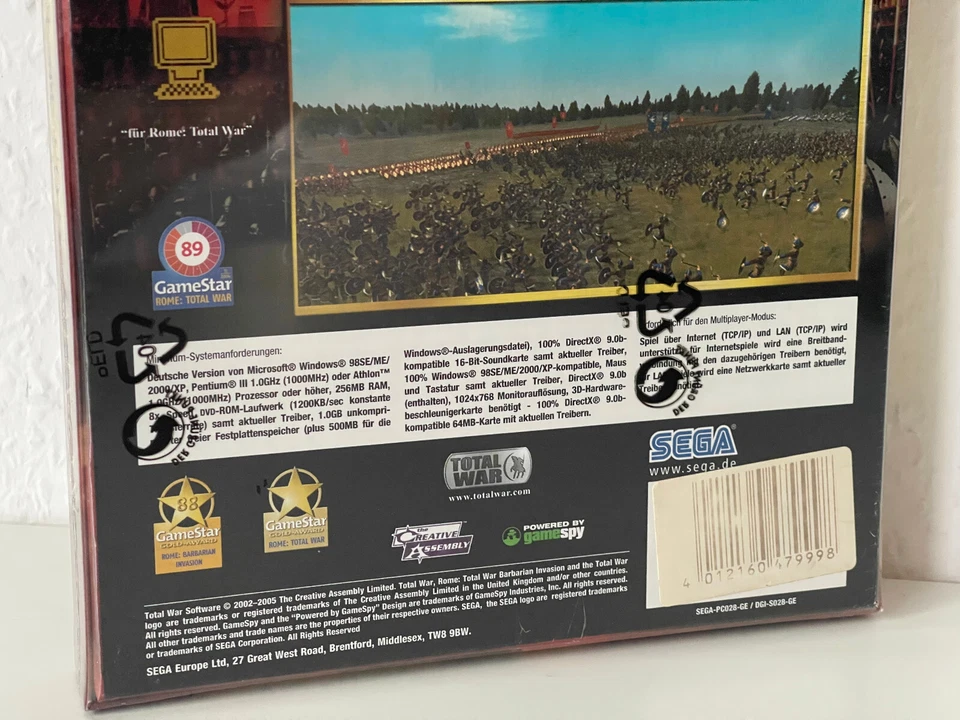 ROME TOTAL WAR GOLD EDITION - NEU/SEALED - PC/DVD - BIG BOX - NO VGA/PIXEL - Bild 3 von 4