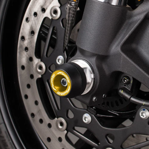 For BMW F800GT 2004-2017 2018 Front Wheel Fork Slider Axle Crash Protector Cap - Picture 10 of 27