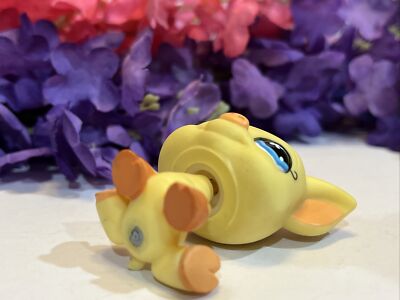 Figurine LPS Littlest Pet Shop 475 - Cochon Jaune Et Marron - Très Bon État