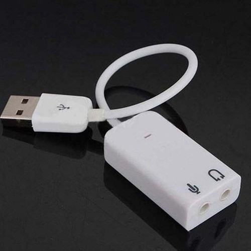 USB2.0 AUDIO SOUND CARD ADAPTER CABLE 3D VIRTUAL 7.1CH Win7 8 32 64 Linux Mac OS - Picture 1 of 5