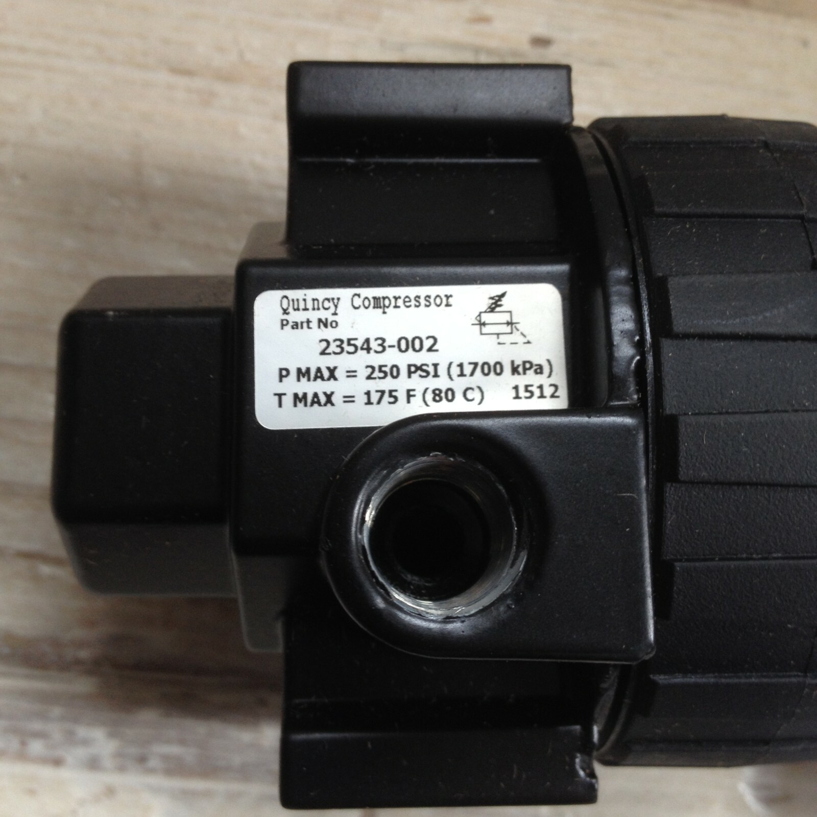 Quincy Air Compressor Pressure Regulator 23543002 23543, NEW, GENUINE