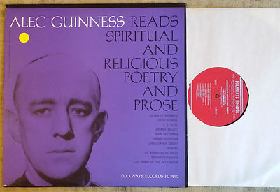 Christliche Poesie und Prosa: Ausgewählt und gelesen von Alec Guinnes - LP Folkways 1961