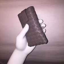 NWOT authentic BOTTEGA VENETA intreccatio woven leather smartphone eyeglass case