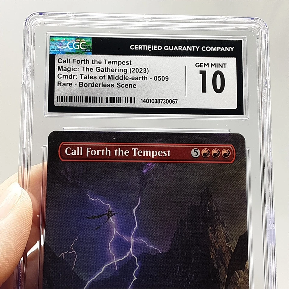 MTG - Call Forth the Tempest - Borderless - Graded CGC 10 - Image 2 of 4