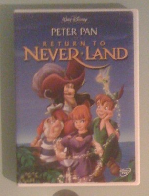 walt disney peter pan RETURN TO NEVER LAND neverland DVD includes
