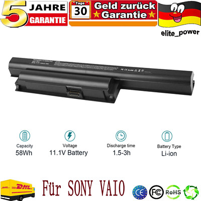 VGP-BPS22 Akku für Sony Vaio VPCE1Z1E VPCEA1S1E VPCEA16E VPCEC2M1E VPC-EA16FG/L
